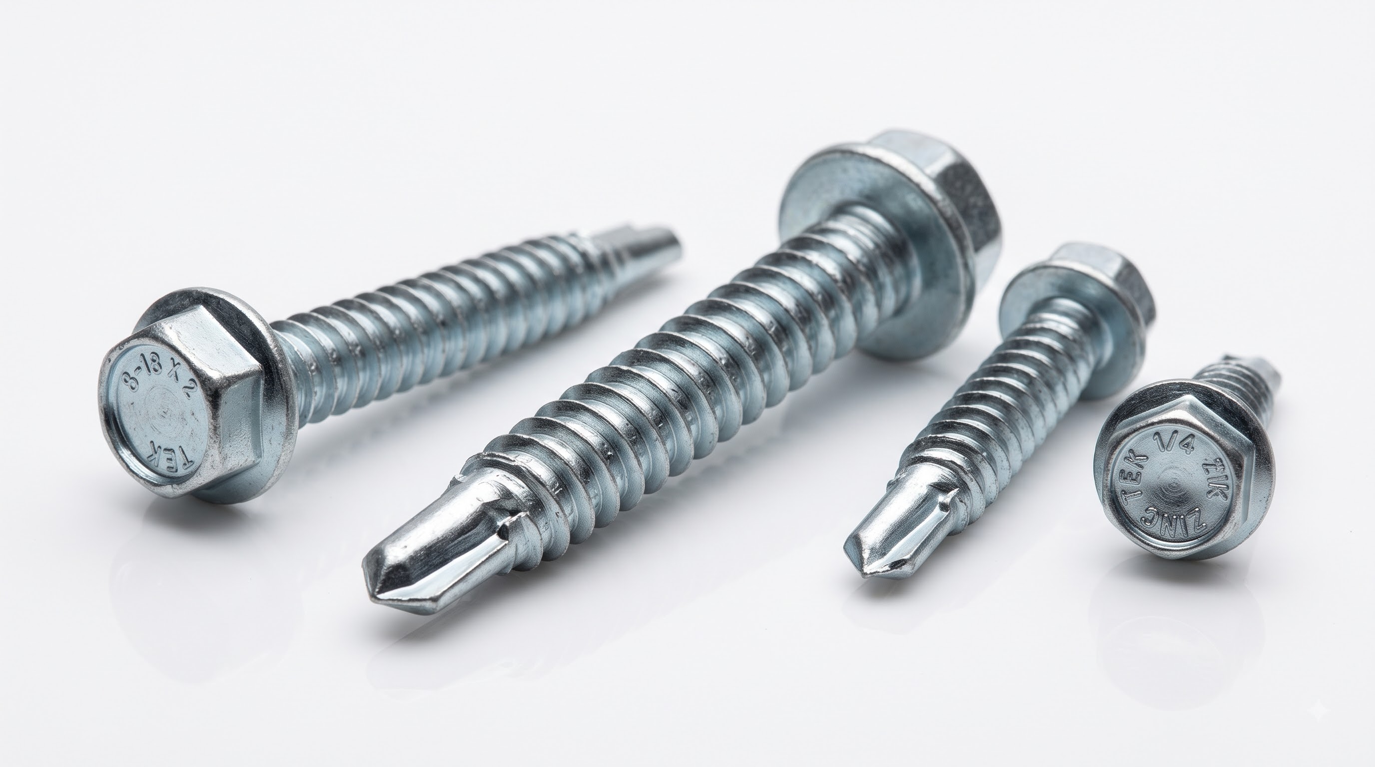 Hex head self-drilling screws